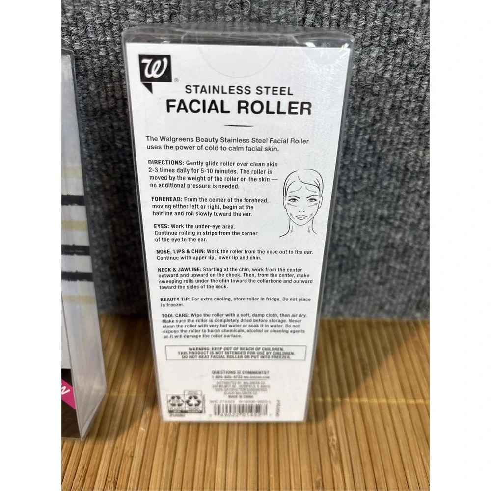 2-Walgreens Beauty Stainless Steel Facial Roller